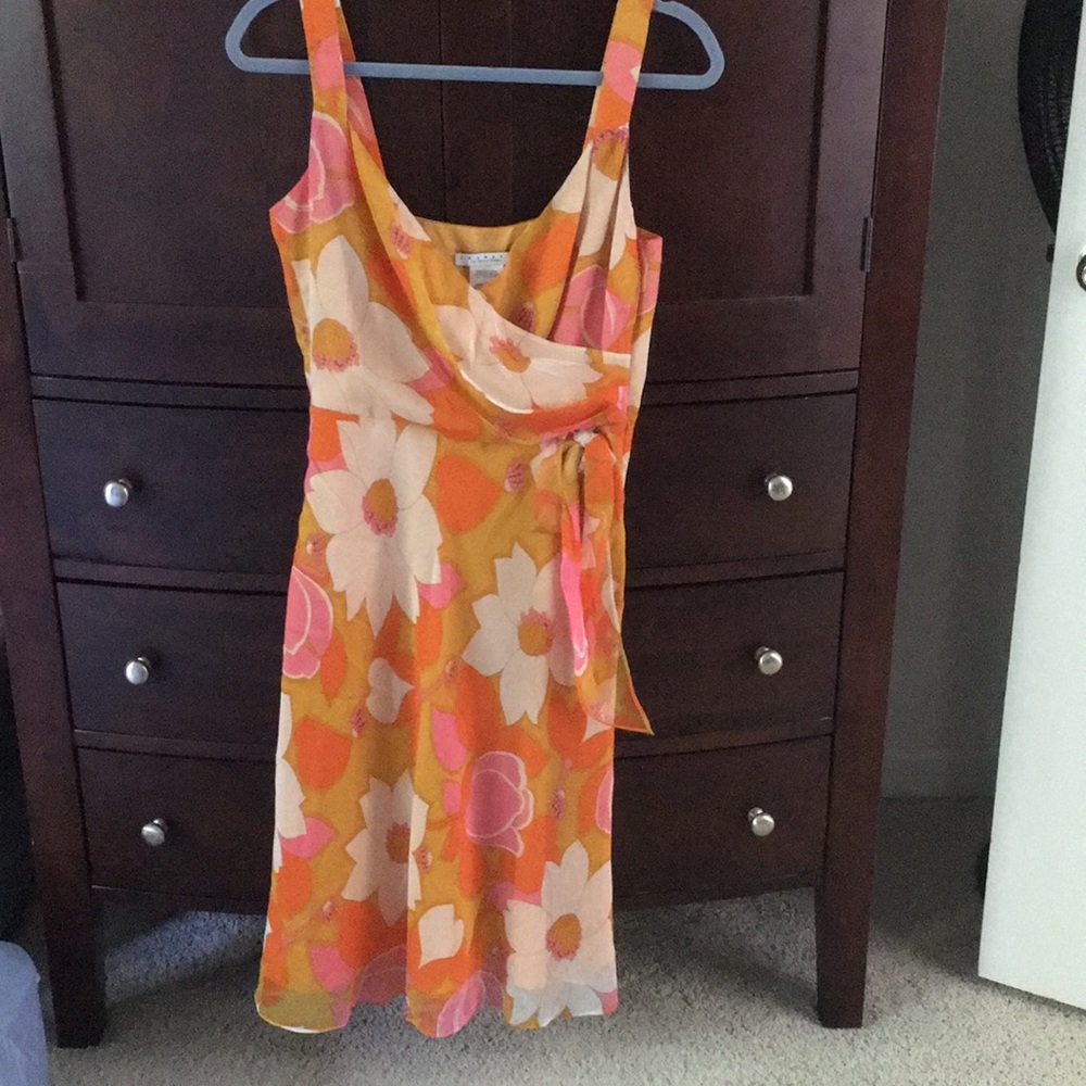 Laundry by Shelli Segal silk midi dress